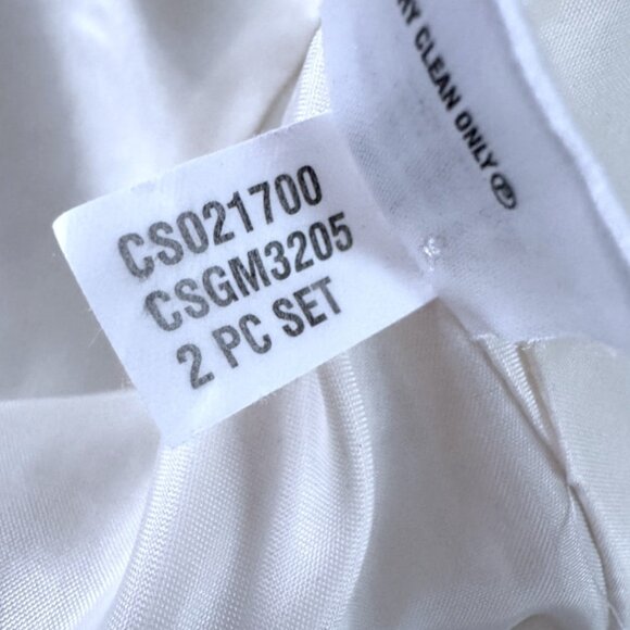 CALVIN KLEIN 1-Button Linen Blend Ivory Cream Blazer Jacket Lined Size 8 - Picture 8 of 8